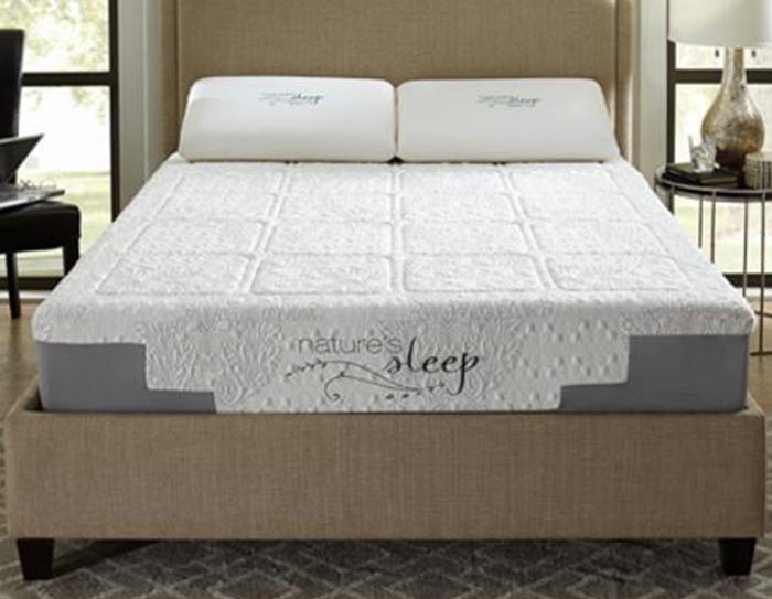 10 pearl gel memory foam mattress