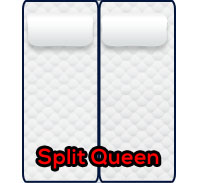mattress size and dimensions split queen