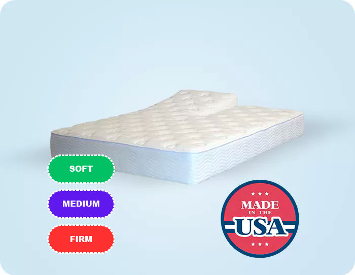 kingship comfort split top memory foam mattress