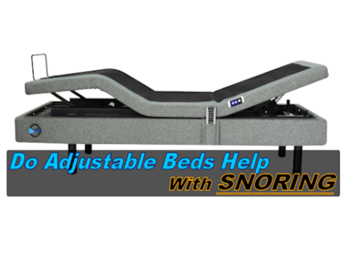 do adjustable beds help snoring