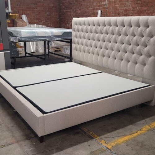 kingship comfort bed frame natural color