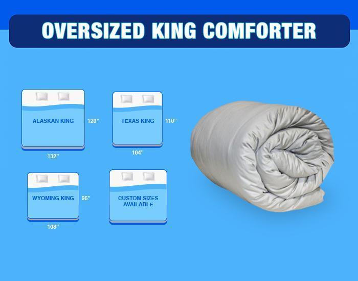 oversized king comforters white