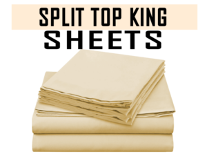 split top king sheets