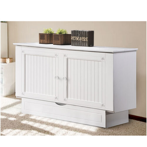 Arason Enterprises Creden ZzZ Cabinet Bed Cottage White