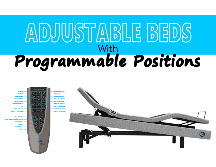 adjustable bed with programmable positions