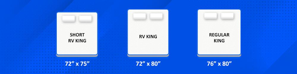 rv king mattress vs standard king vs rv short king mattress