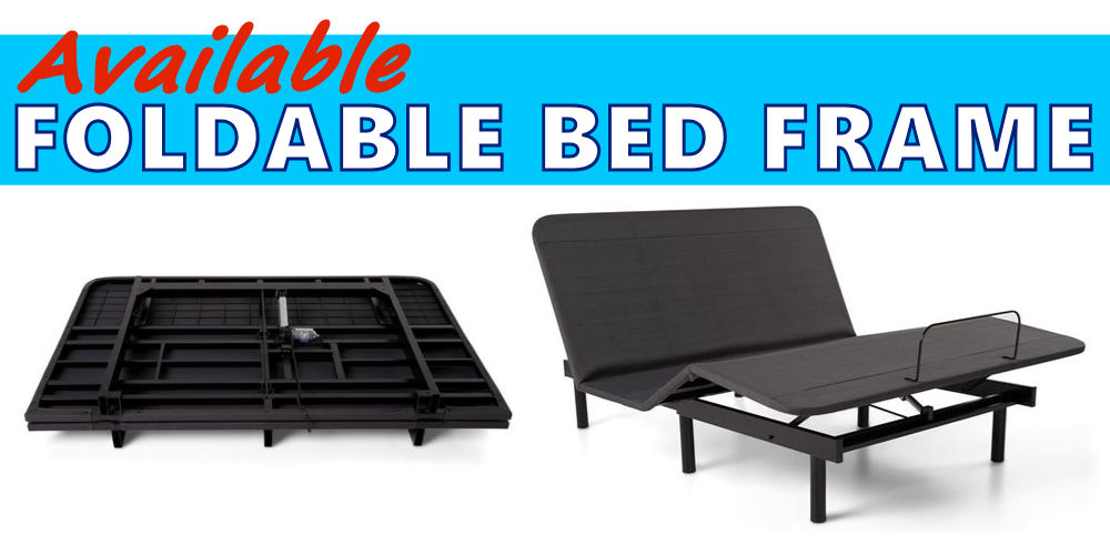 foldable bed frame sizes California King, King, queen, full, twin xl, Twin