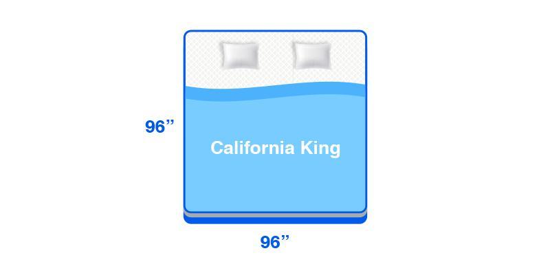 california king comforter size and dimensions