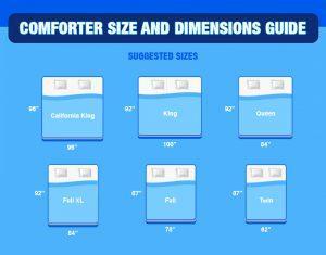 comforter sizes and dimensions guide