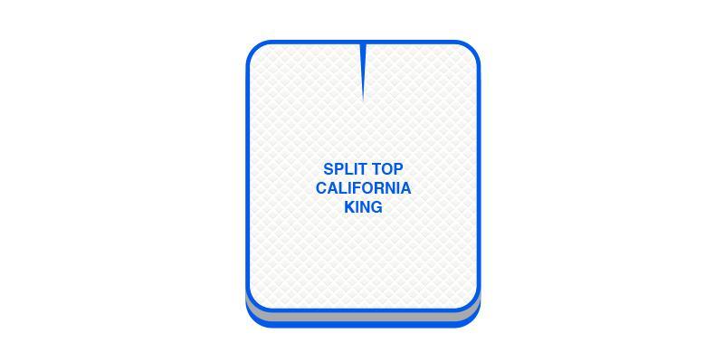 split top california king air mattress size