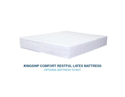 kingship comfort latex mattress and adjustable bed combo