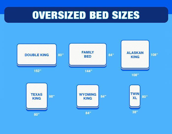 Oversized Beds-Available in All Sizes Listed