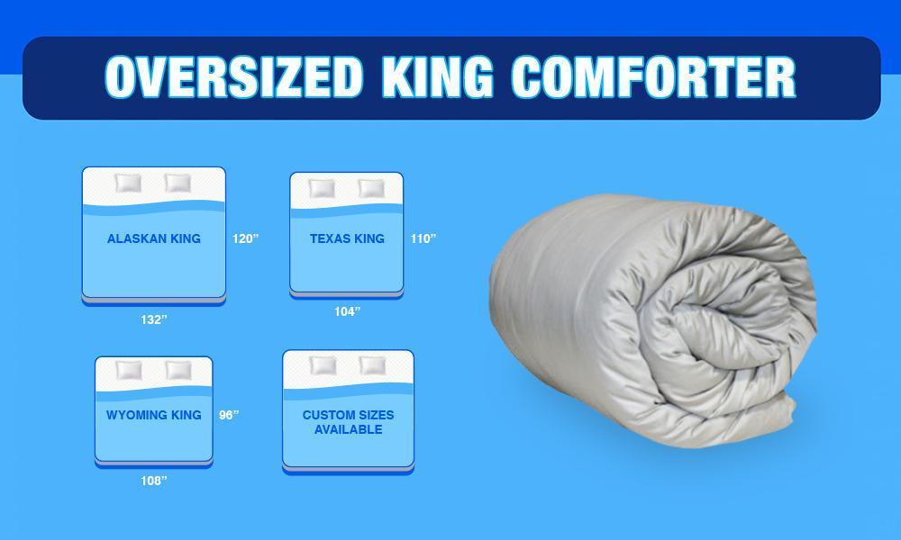 Oversized King Comforter Number One, Alaskan King Bed Comforter