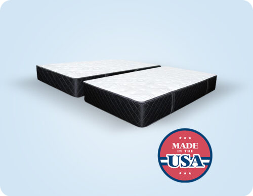 kingship comfort hybrid 1 split queen mattress