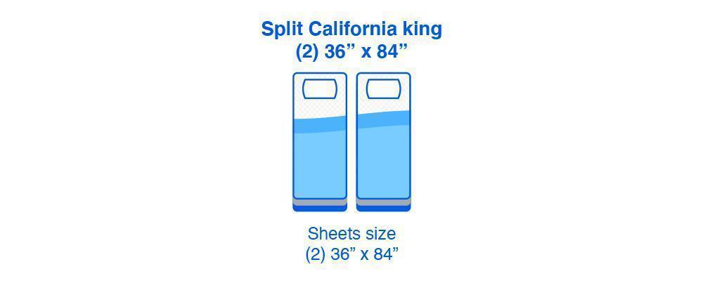 split california king size sheet size