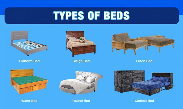 Types Of Beds-Platform, Sleigh, Futon, Oversized Beds