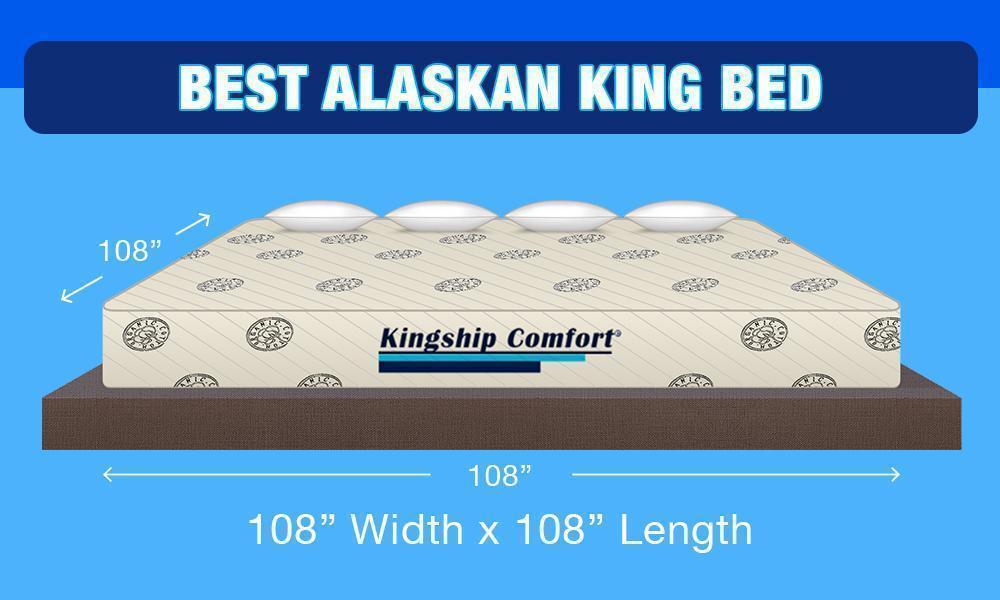 Alaskan King Bed Mattresses Size 108, Alaskan King Bed Size Dimensions