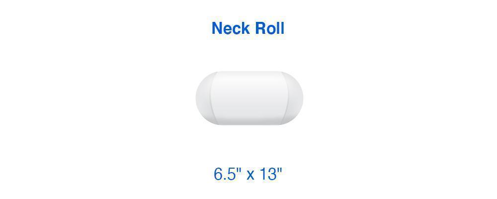 neck roll pillow size dimensions