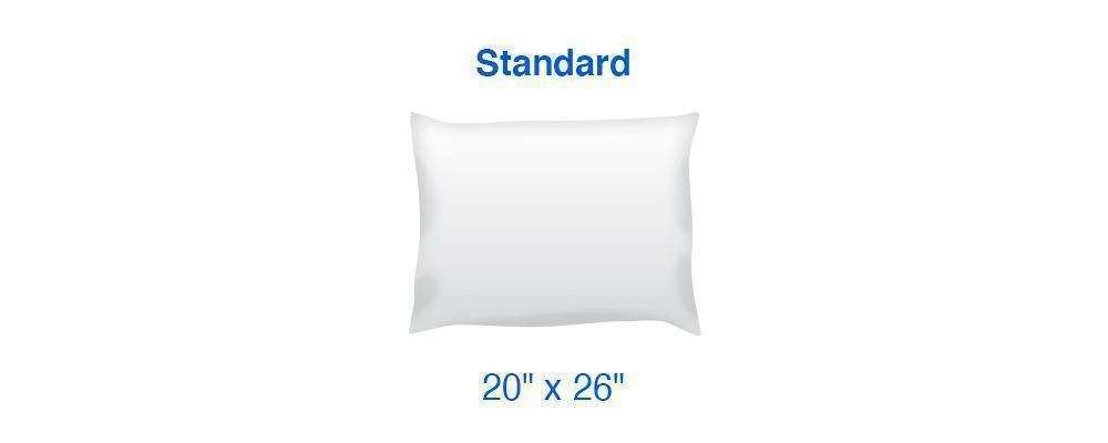 standard pillow size dimensions