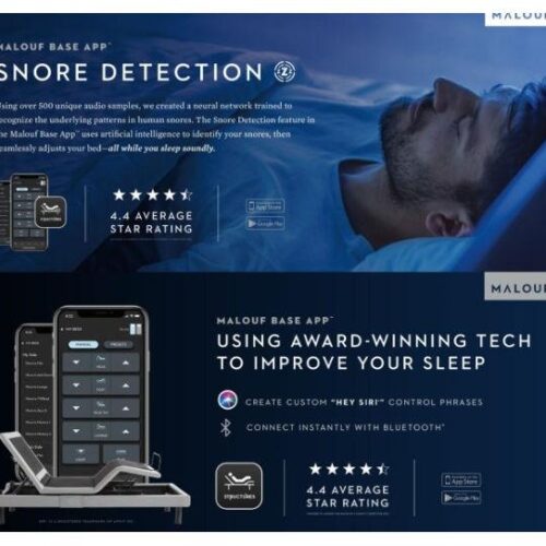 malouf s755 adjustable bed app feature