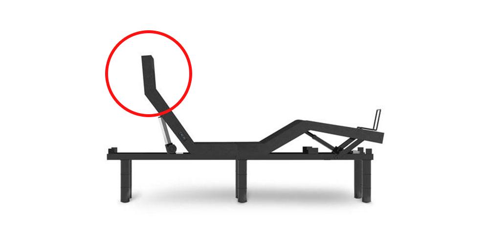 adjustable bed with pillow tilt for pillow