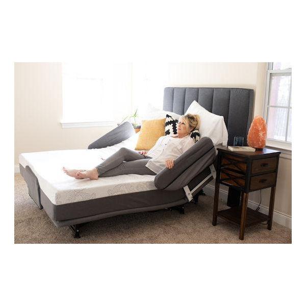 adjustable bed with rails by flex a bed hi low sl