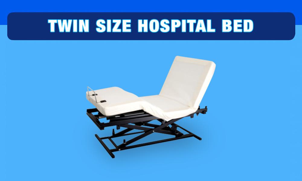 twin size hospital bed