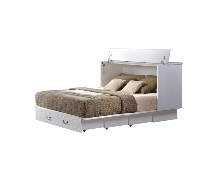 Arason Enterprises Creden ZzZ Cabinet Bed Cottage White