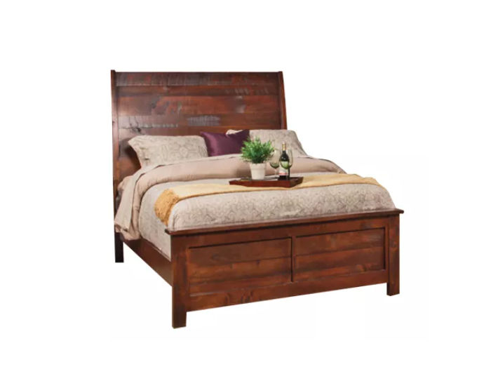 adjustable bed with a sleigh bed