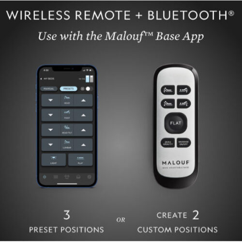 malouf m455 adjustable bed remote