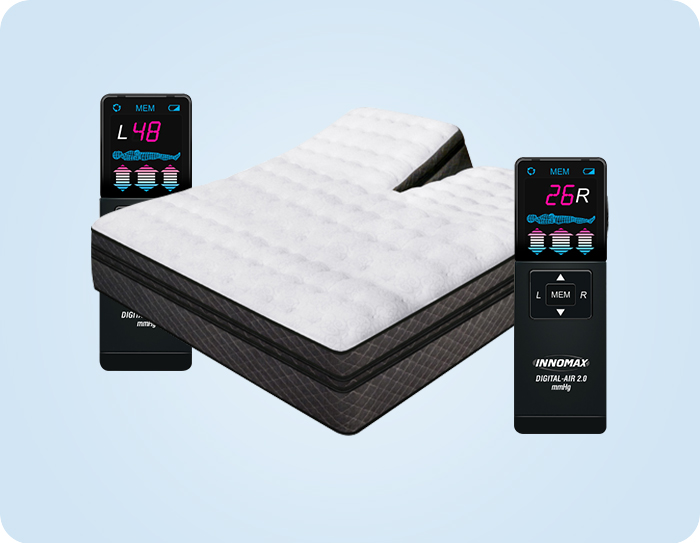 split top queen mattress with remote