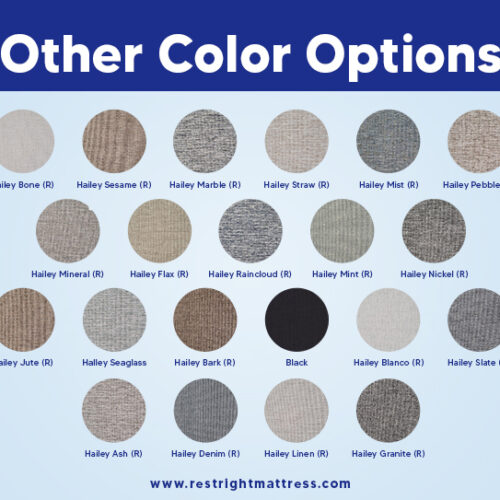 kingship comfort bed colors