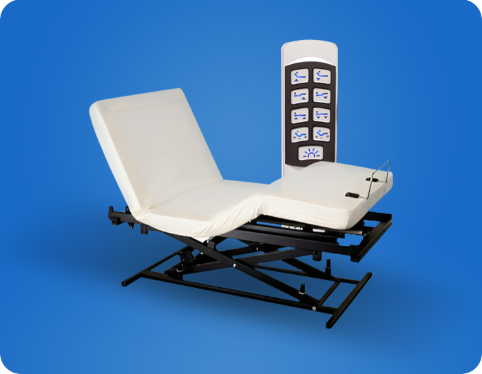 transfer master supernal hi low queen hospital bed