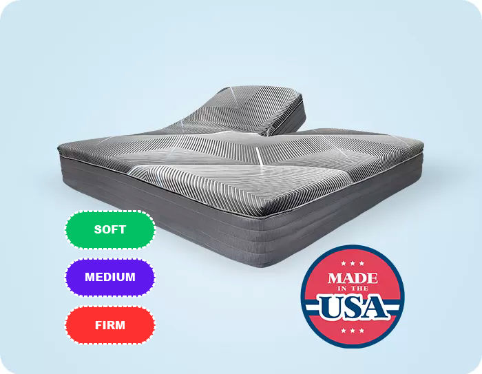 kingship comfort split top hybrid mattress