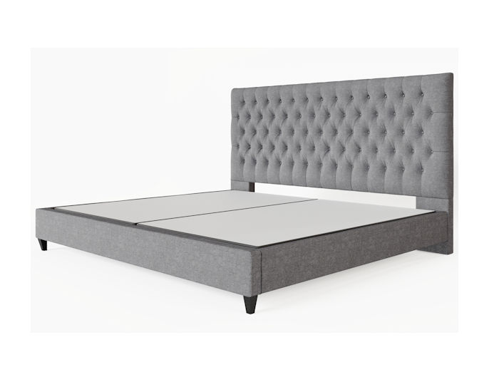 kingship comfort traditional bed frame side view