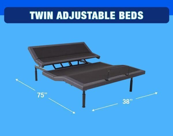 twin size adjustable bed