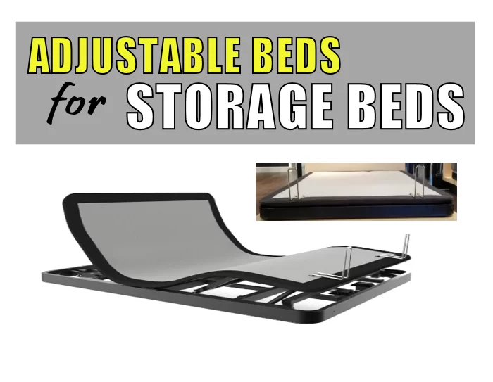 adjustable bed for storage beds