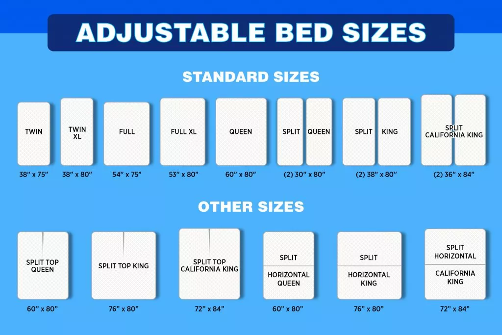 adjustable bed sizes