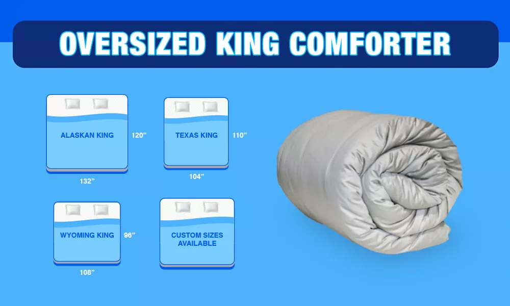 Oversized King Comforter Number One, Alaskan King Bed Duvet