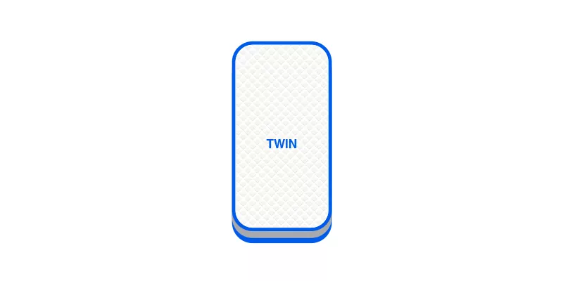 twin air mattress size