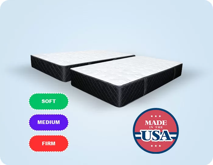 kingship comfort hybrid split california king mattress